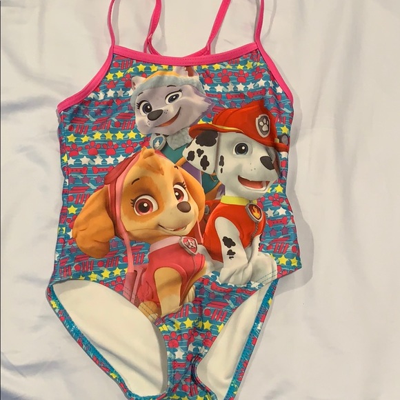 paw patrol bathing suit size 6